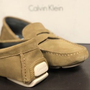 CK Martyn Suede Penny Driving Loafer Boat Moccasin